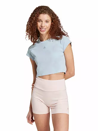 ADIDAS | Damen T-Shirt Lounge Ribbed Crop | 