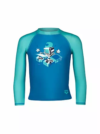 ARENA | Mini Kinder Beachshirt Lycra UV | blau