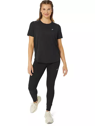 ASICS | Damen Laufshirt Road SS Top | schwarz