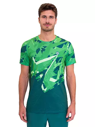 BIDI BADU | Herren Tennisshirt Spike | dunkelgrün