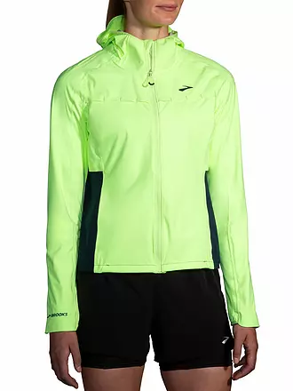 BROOKS | Damen Laufjacke High Point Waterproof | grün