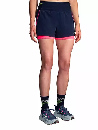 BROOKS | Damen Laufshort Hight Point 2in1 2.0 | dunkelblau