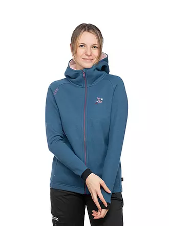 CHILLAZ | Damen Fleecejacke Gerntal Hoodie | dunkelblau