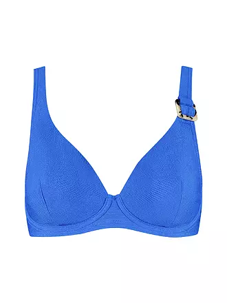 CYELL | Damen Bikinioberteil Wavy Blue | blau