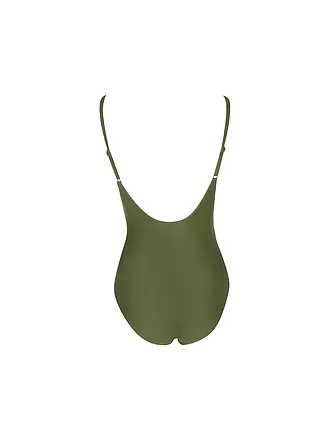 DARLING HARBOUR | Damen Badeanzug V-Neck | olive