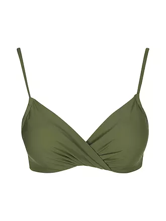 DARLING HARBOUR | Damen Bikinioberteil Twisted | olive