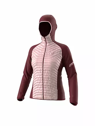 DYNAFIT | Damen Iso Hybridjacke Transalper Hoodie | dunkelrot