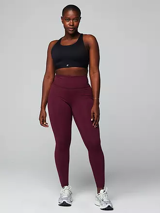 FABLETICS | Damen Fitnesstight Define PowerHold® High-Waist | dunkelrot