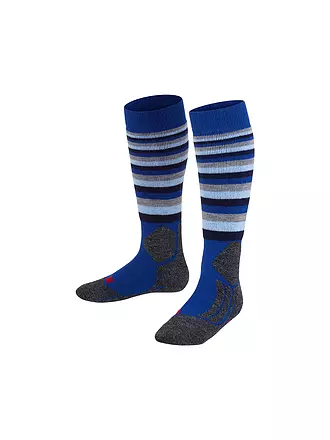 FALKE | Kinder Skisocken SK2 Intermediate Stripes | blau