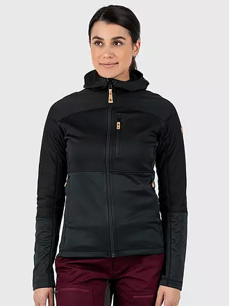 FJÄLLRÄVEN | Damen Fleecejacke Abisko Trail Hoodie | schwarz