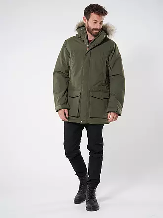 FJÄLLRÄVEN | Herren Winterparka Nuuk Lite Hoodie | olive