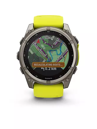 GARMIN |  GPS-Multisport-Smartwatch Fenix 8 Solar Sapphire  51mm | grau