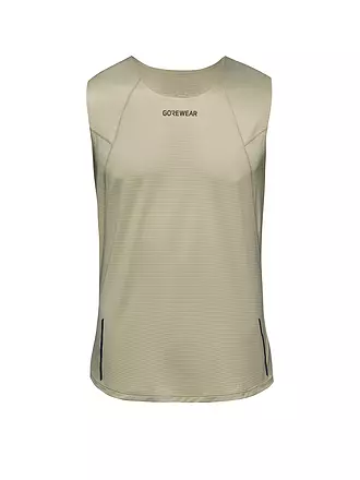 GOREWEAR | Herren Laufsinglet Contest 2.0 | beige