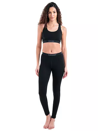 ICEBREAKER | Damen Sport-BH Racerback Merino 125 Low Support | schwarz