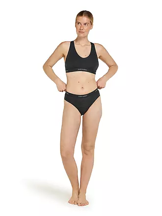 ICEBREAKER | Damen Unterzieh Hipster Sprite Cool-Lite | schwarz