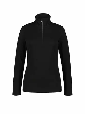 LUHTA | Damen Unterzieh Zipshirt Hanhiola | schwarz