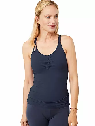 MANDALA | Damen Yoga Top Infinity | dunkelblau