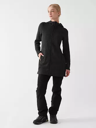 MERU | Damen Fleecejacke lang Bergen | dunkelblau