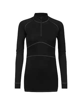 MEY | Damen Unterzieh Zipshirt PRFRMNC+ | schwarz