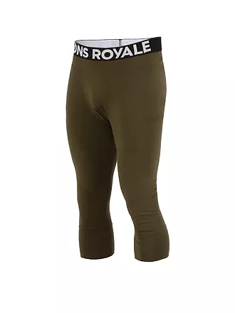 MONS ROYALE | Herren 3/4 Legging Cascade Merino Flex 200 | olive