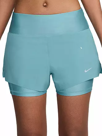 NIKE | Damen 2in1 Laufshort Dri-FIT Swift | hellblau