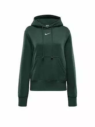 NIKE | Damen Fitnesshoodie Sportswear Phoenix Fleece | dunkelgrün