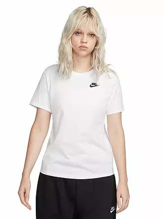 NIKE | Damen T-Shirt Sportswear Club Essentials | weiss