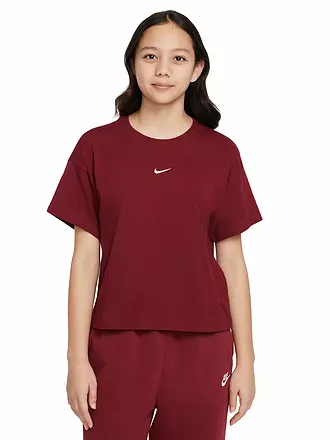 NIKE | Mädchen Shirt Sportswear Essential | dunkelrot