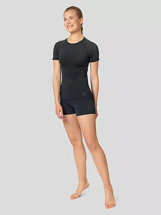 ODLO | Damen Laufwäsche Shirt Performance Light Base Layer | schwarz