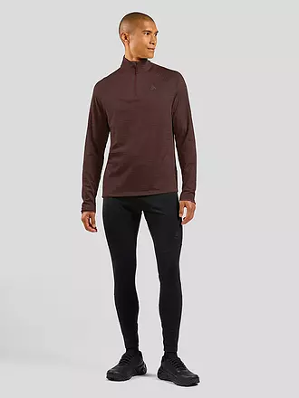 ODLO | Herren Ski Unterzieher Millennium Element 1/2 Zip | braun