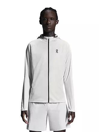 ON | Herren Laufjacke Climate Zip Hoodie | silber