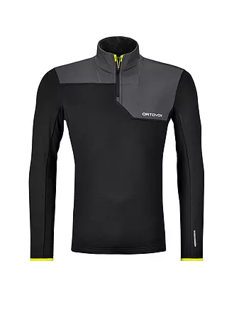 ORTOVOX | Herren Touren Zipshirt Fleece Light | schwarz