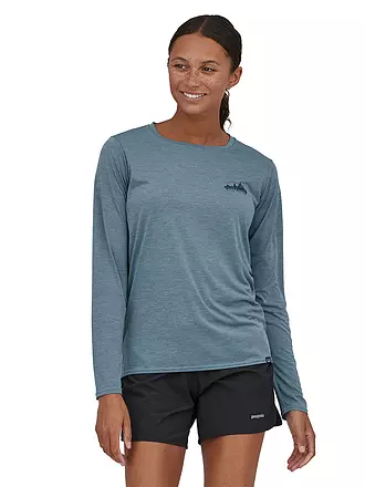 PATAGONIA | Damen Funktionsshirt Long-Sleeved Capilene® Cool Daily Graphic | hellblau