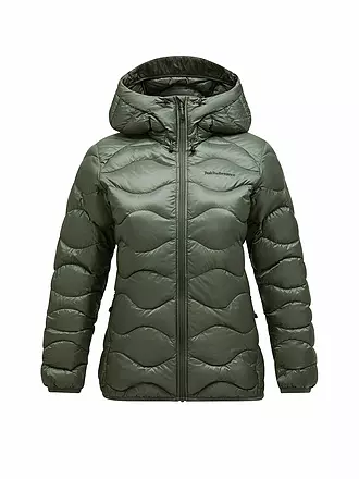 PEAK PERFORMANCE | Damen Daunenjacke Helium Down Hoodie | olive