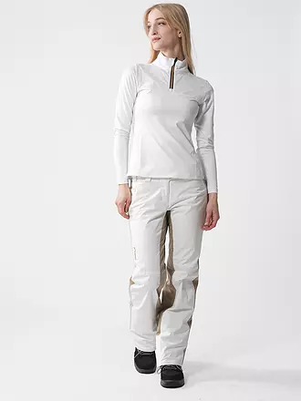 PHENIX | Damen Unterzieh Zipshirt Gold Accent | weiss