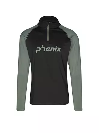 PHENIX | Herren Unterzieh Zipshirt | schwarz