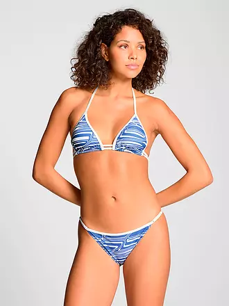 PUMA | Damen Bikinioberteil Printed Triangle | blau