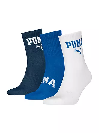 PUMA | Freizeitsocken Logo Crew 3er Pkg.. | blau