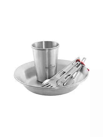 ROBENS | Campinggeschirr Sierra Steel Meal Set | silber