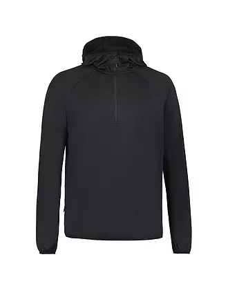 RUKKA | Herre Laufhoodie mit Zip Meilan | schwarz