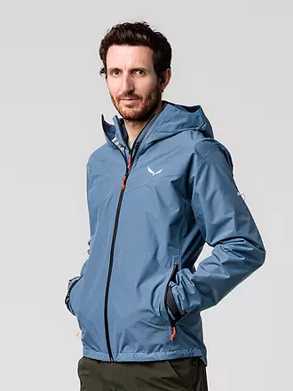 SALEWA | Herren Wanderjacke Puez Aqua 4 2.5L Powertex Hoodie | dunkelblau