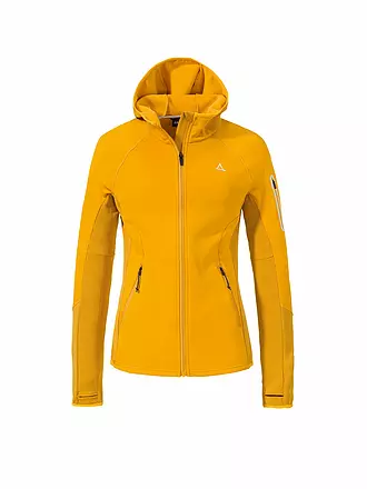 SCHÖFFEL | Damen Fleecejacke Lodron L Hoodie | gold