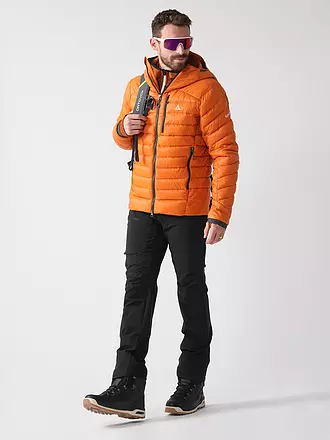 SCHÖFFEL | Herren Touren Isojacke Tschierval Hoodie | orange