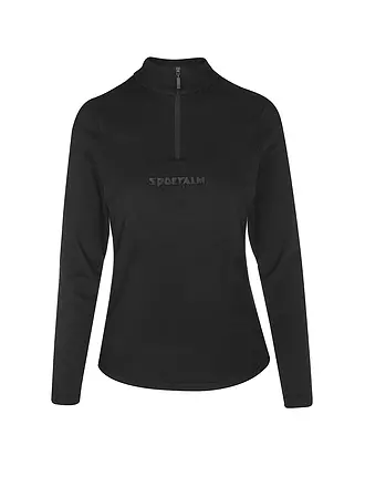 SPORTALM | Damen Ski Unterzieh Zipshirt Fleece | schwarz