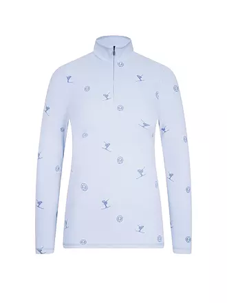 SPORTALM | Damen Ski Unterzieh Zipshirt | hellblau