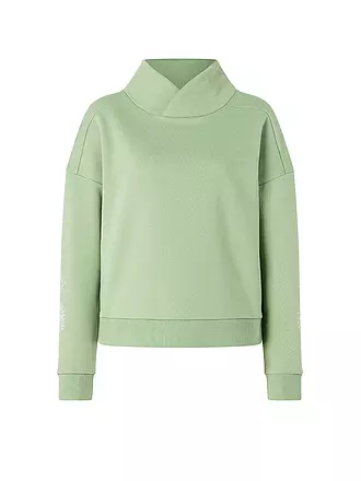 THE SPIRIT OF OM | Damen Yoga Sweater Lounge Sattva Matcha | hellgrün