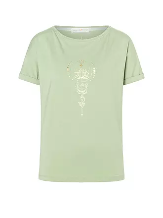 THE SPIRIT OF OM | Damen Yogashirt Eka Padma | hellgrün