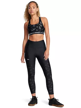 UNDER ARMOUR | Damen Fitnesstight UA Tech™ Printed Panel Ankle 7/8 | schwarz