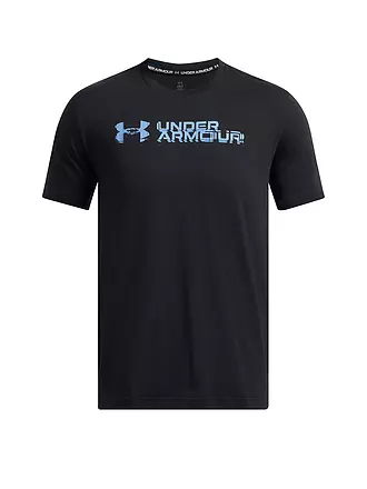 UNDER ARMOUR | Herren -Shirt Sliced Wordmark | schwarz