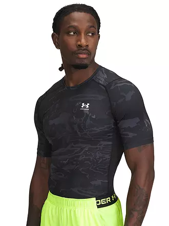 UNDER ARMOUR | Herren Fitnessshirt UA HeatGear® Amour Printed | schwarz